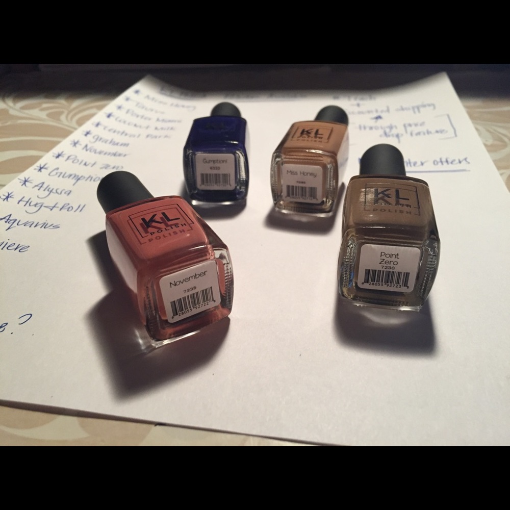 Gumption, Miss Honey, November, & Point Zero.